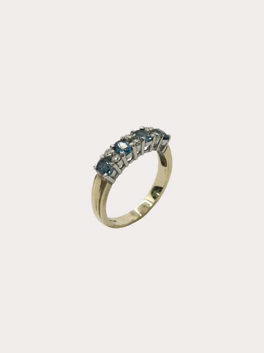9ct Blue Topaz And Diamond 01