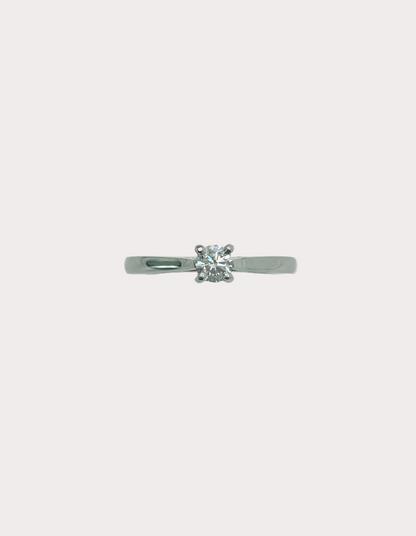 Platinum Diamond Solitaire GIA 0.26 F VS1