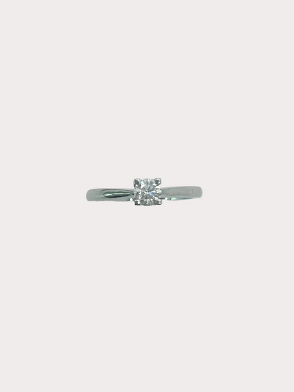 Platinum Diamond Solitaire GIA 0.33 F VS1