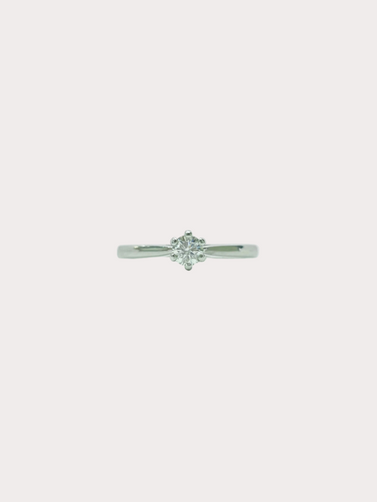 Platinum Diamond Solitaire GIA 0.26 F VS1