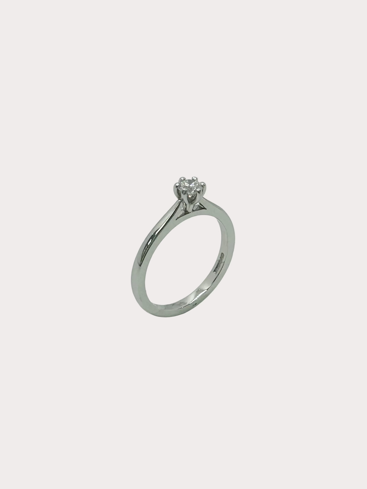 Platinum Diamond Solitaire GIA 0.26 F VS1