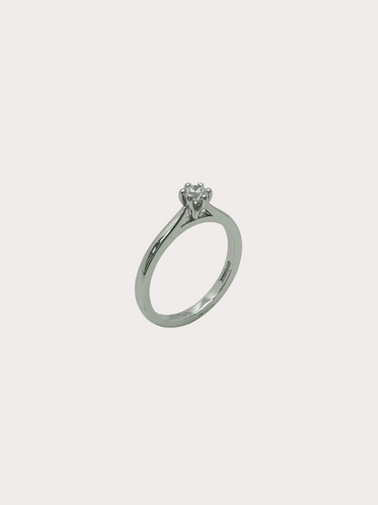 Platinum Diamond Solitaire GIA 0.26 F VS1