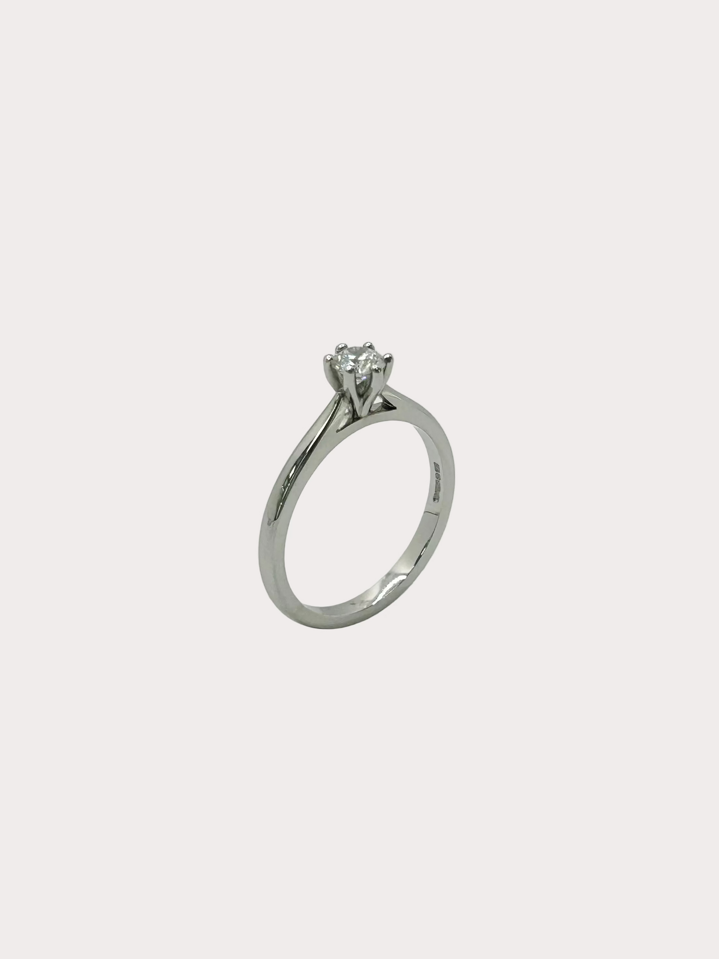 Platinum Diamond Solitaire GIA 0.33 F SI1