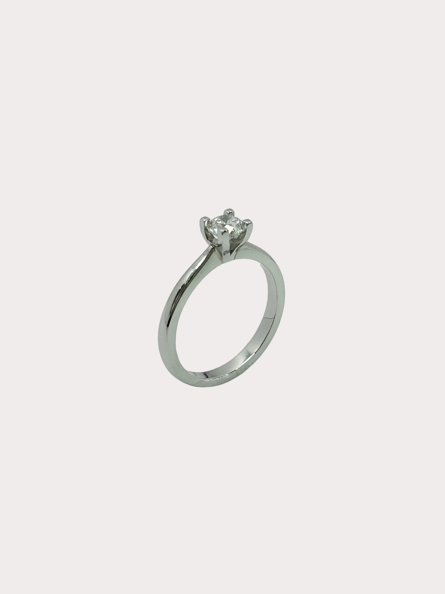 Platinum Diamond Solitaire GIA 0.50 G VS2