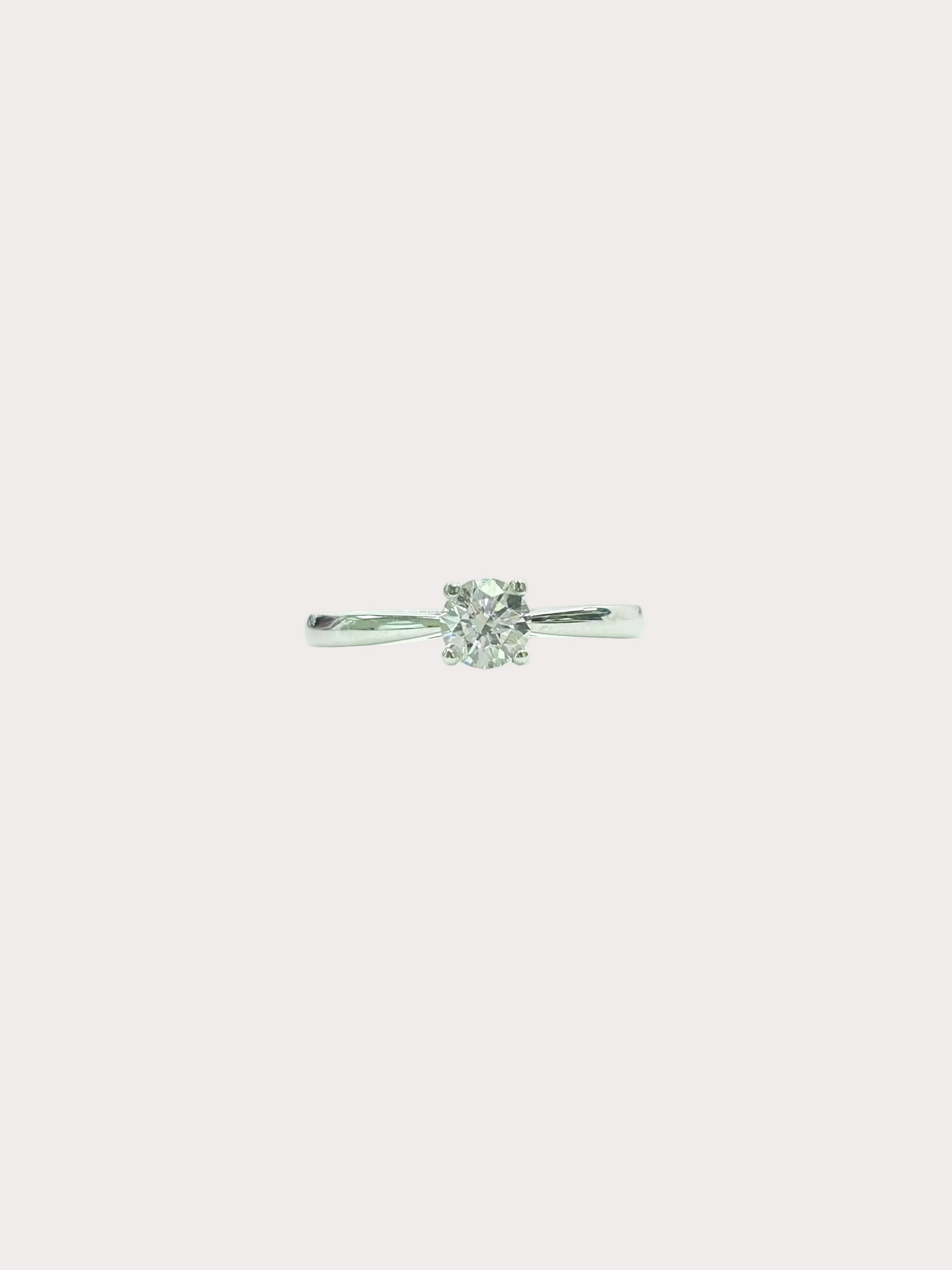 Platinum Diamond Solitaire GIA 0.50 H VS2