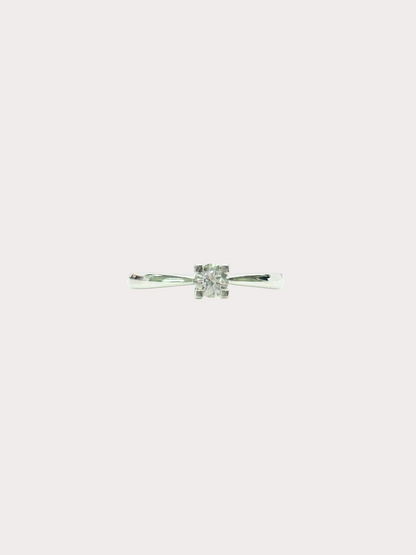 Platinum Diamond Solitaire GIA 0.25 F VS1