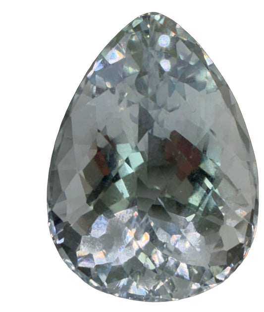 Very Large Natural Pearshape Aqua 174.50ct