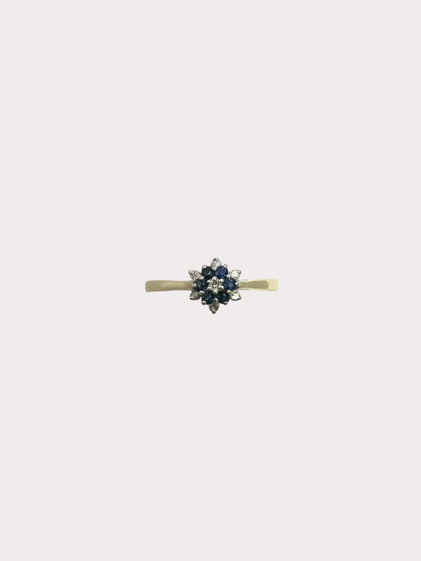 9ct Sapphire And Diamond Ring