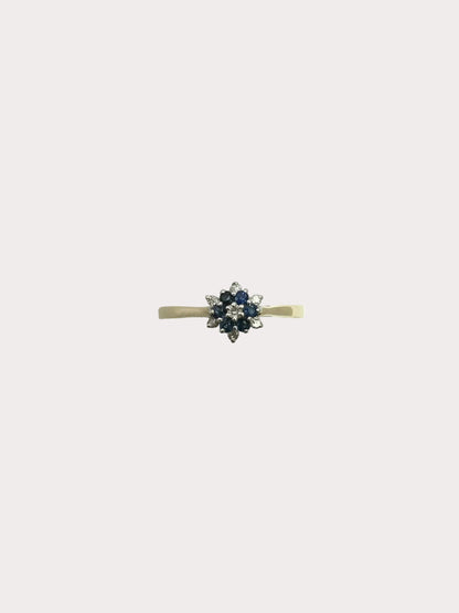 9ct Sapphire And Diamond Ring