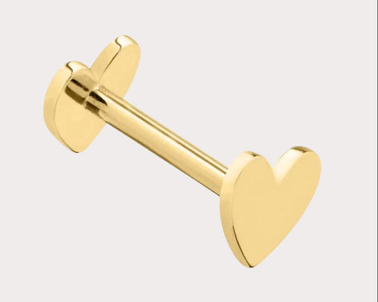 Gold Filled Heart Labret