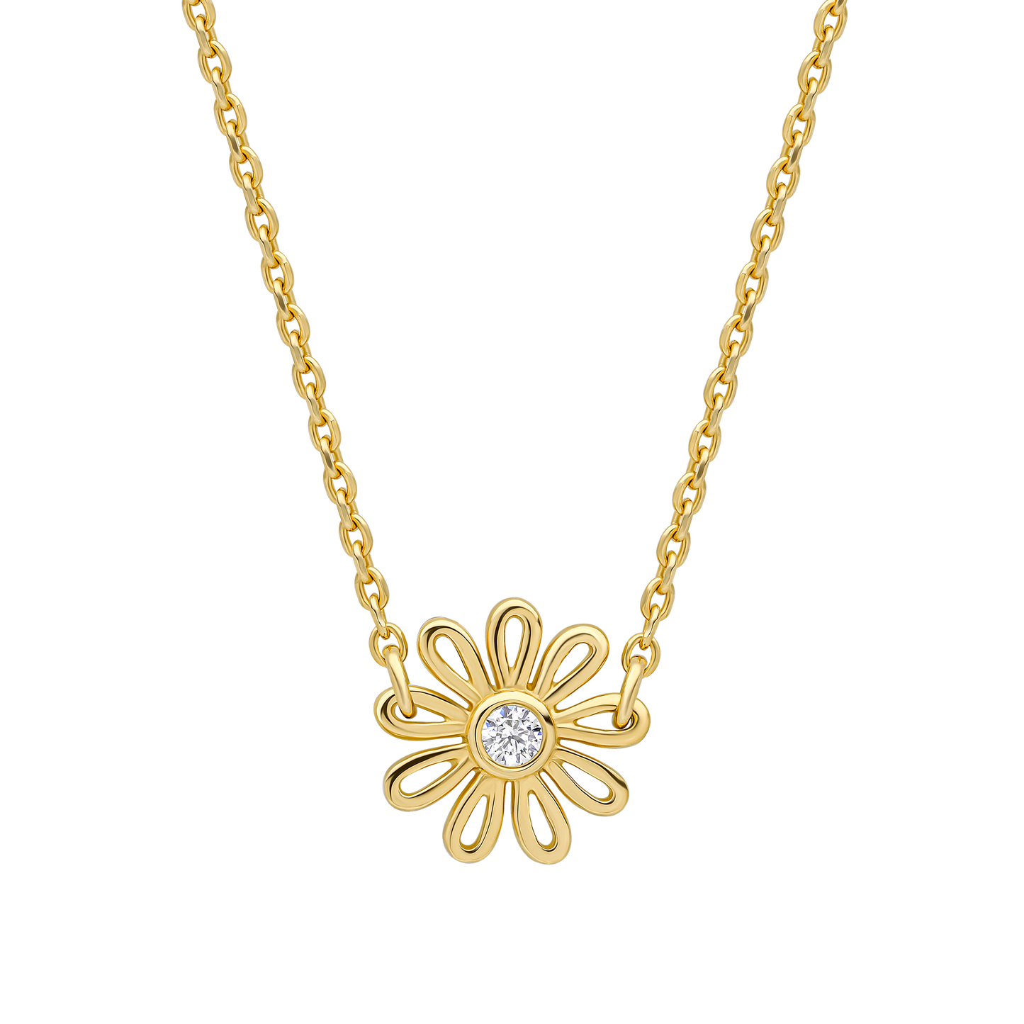 Laura Ashley Thorncliff Gold Daisy Necklace