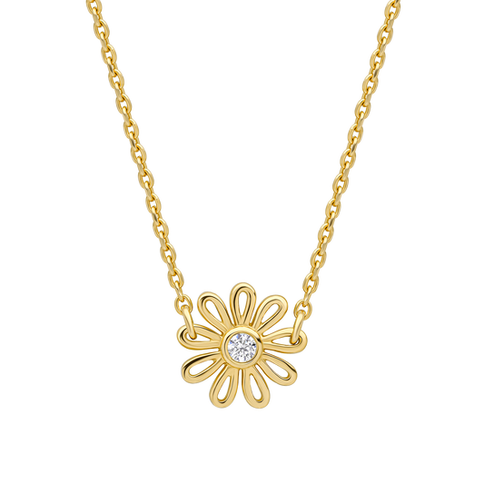 Laura Ashley Thorncliff Gold Daisy Necklace