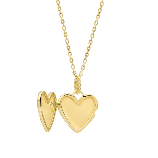 Laura Ashley Picnic Basket Weave Heart Locket Necklace