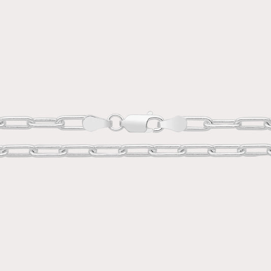Sterling Silver 20 Inch Paper Clip Chain