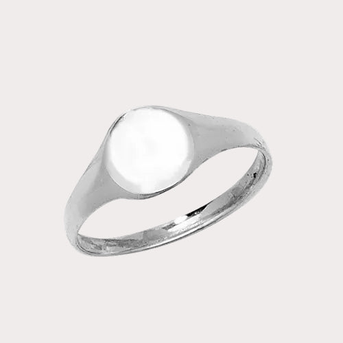 Sterling Silver Babies' Oval Ring