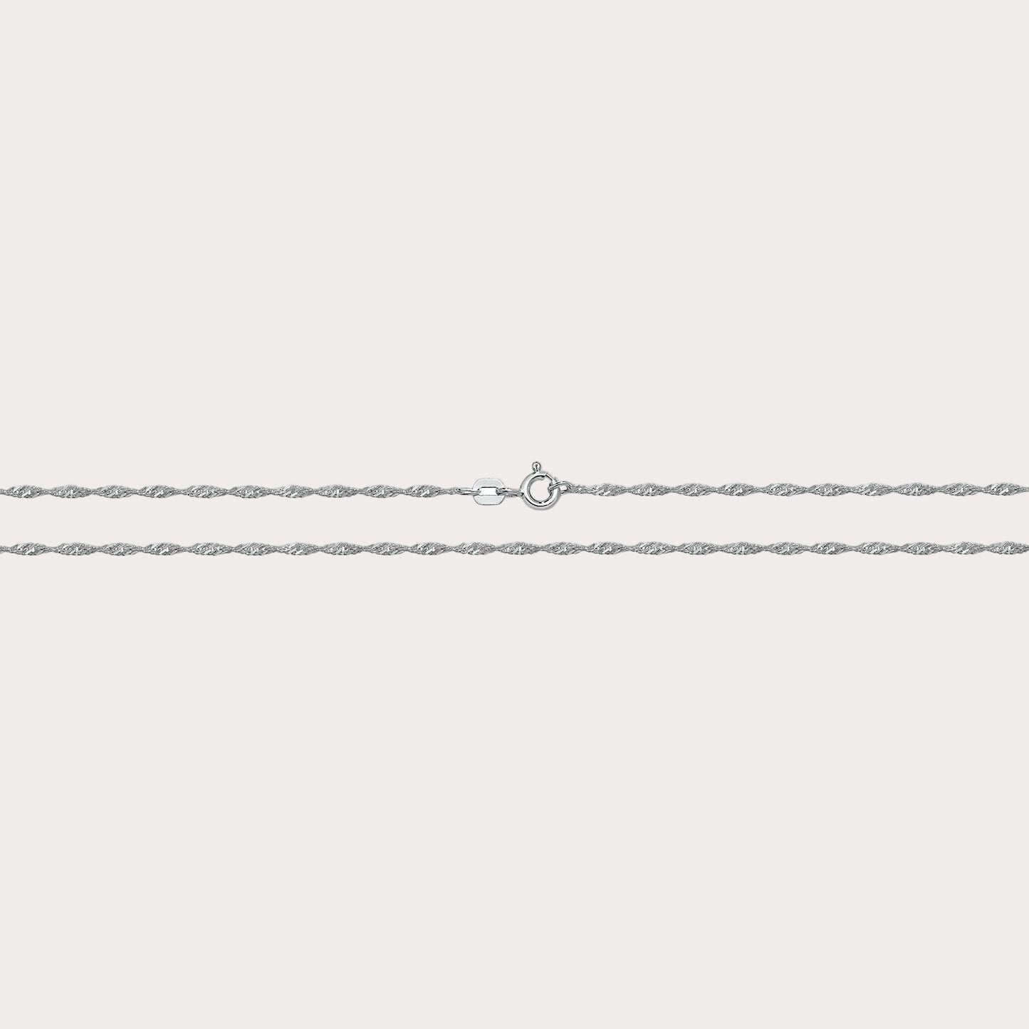 Sterling Silver 18 Inch Singapore Chain