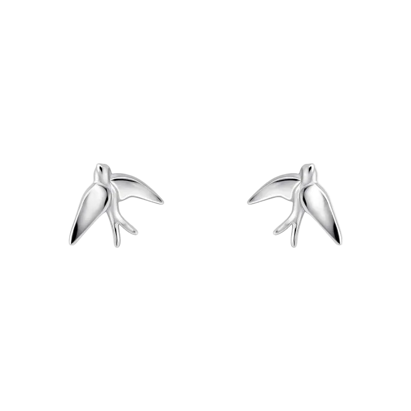 Laura Ashley Mini Swallow Station Stud Earrings