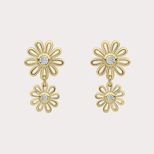 Laura Ashley Thorncliff Daisy Drop Earrings