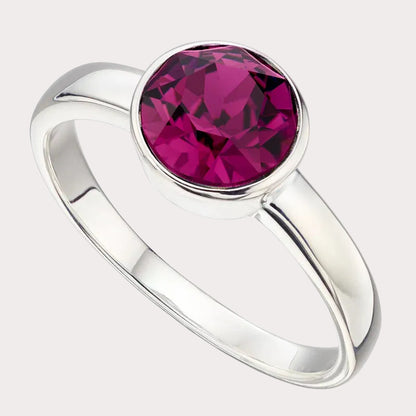 Sterling Silver Crystal Ring