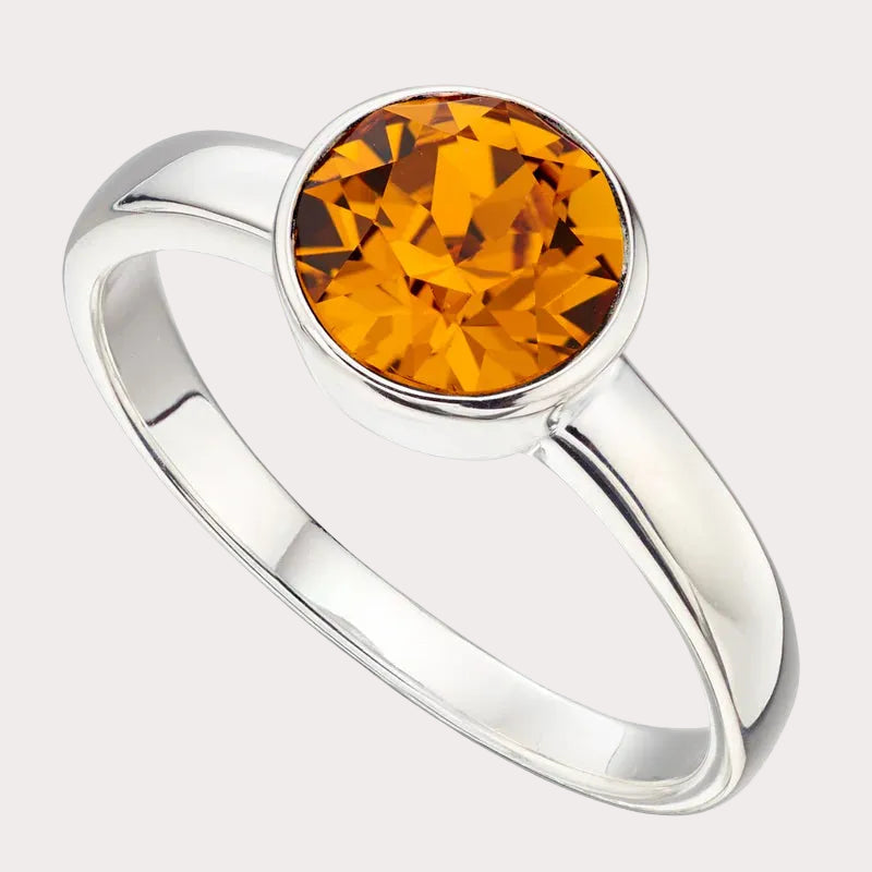 Sterling Silver Crystal Ring