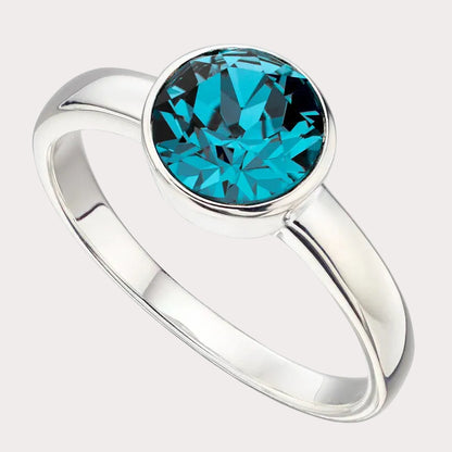 Sterling Silver Crystal Ring