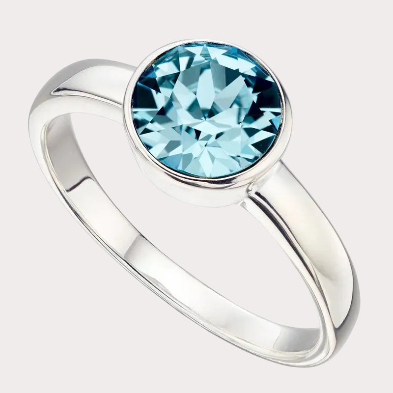 Sterling Silver Crystal Ring