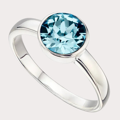 Sterling Silver Crystal Ring