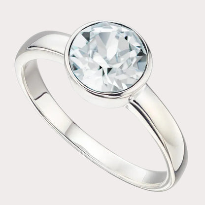 Sterling Silver Crystal Ring