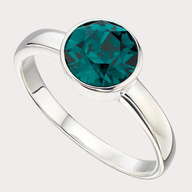 Sterling Silver Crystal Ring