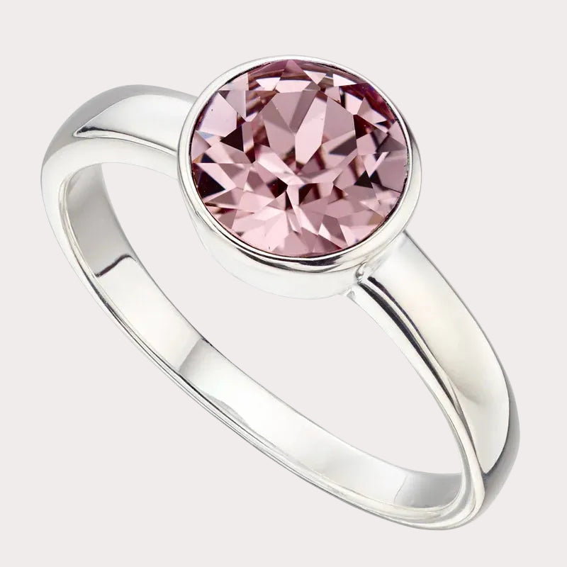 Sterling Silver Crystal Ring
