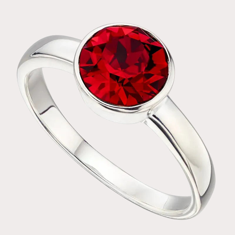 Sterling Silver Crystal Ring