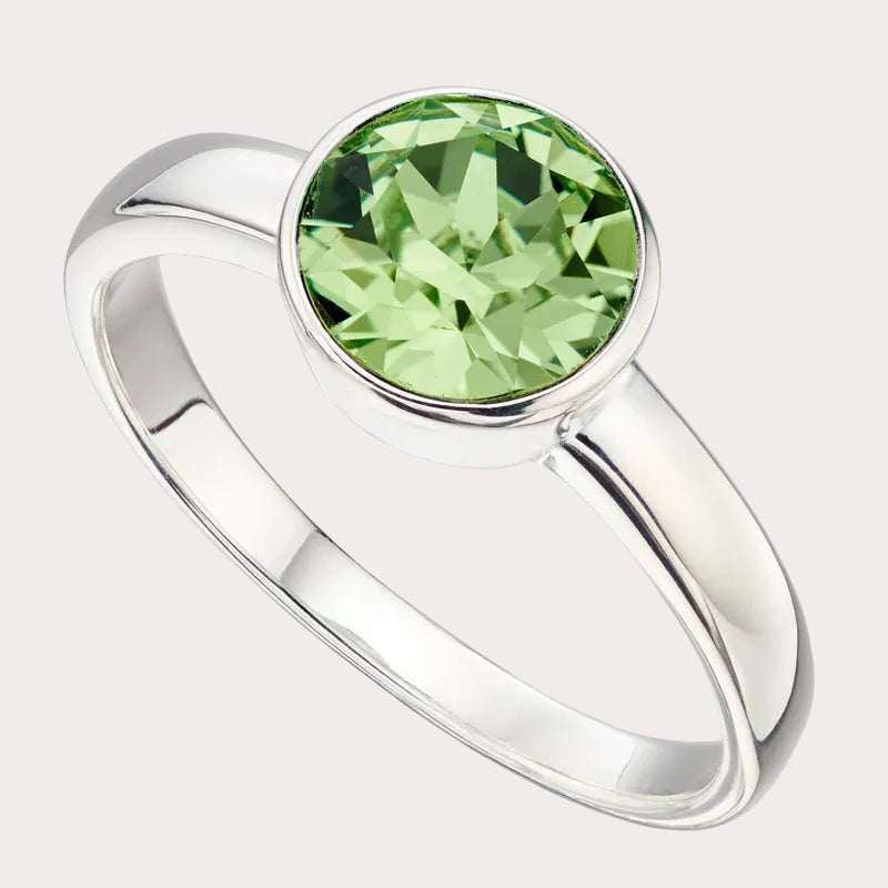 Sterling Silver Crystal Ring