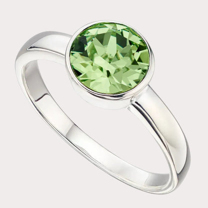 Sterling Silver Crystal Ring