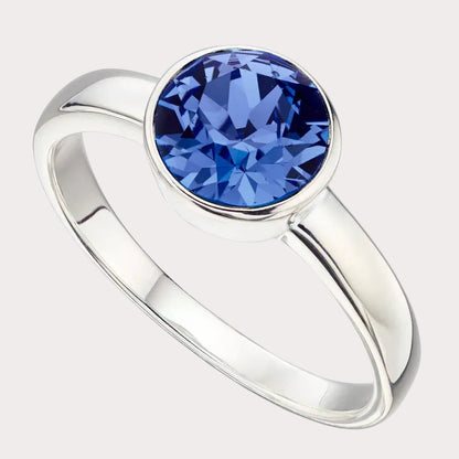 Sterling Silver Crystal Ring