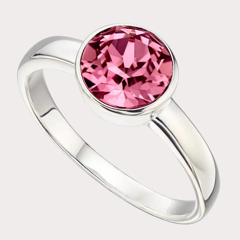 Sterling Silver Crystal Ring
